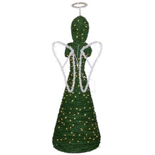 Northlight Lighted Commercial Topiary Angel Outdoor Christmas Decoration 6.5' Green