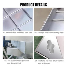 BYFSRUS Stainless Steel Recessed Manhole Cover & Frame, 5cm/8cm Height, Invisible Embedded Lid for Driveways, Patios, Paving - 80x80x5cm, Durable & Stylish