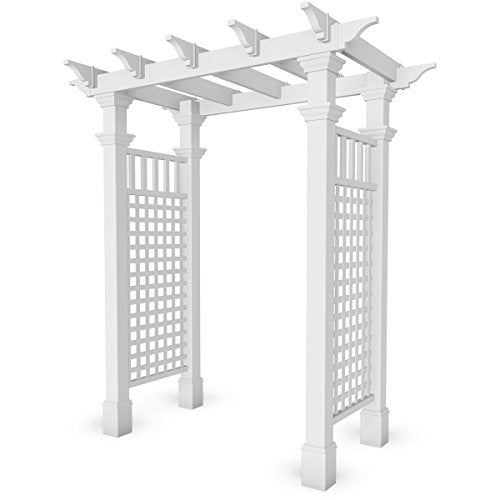 Vita Fairfield Vinyl Arbor 58"W x 86"H White
