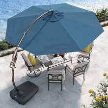 OROTLECT 12' Cantilever Sunbrella Umbrella with Base