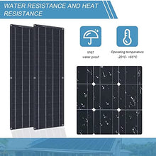 ISOLEI Flexible Solar Panel,100W 18V Monocrystalline Solar Panels Portable Solar Battery Charger for RV Boat Cabin Car Yacht Roofs Uneven Surfaces