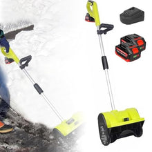 ZIJINGM 1200W Electric Snow Blower, 36×16cm Snow Removal Tool, Rechargeable Shovel Snow Thrower with 4.0Ah Li-ion Battery & Charger(TwoBatteries)