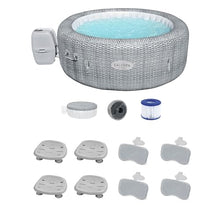 Bestway Coleman Honolulu AirJet Inflatable Hot Tub with EnergySense Cover and Spa Accessories