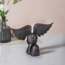 FENGSHUI-CAISHEN Pure Copper Owl Statue Brass