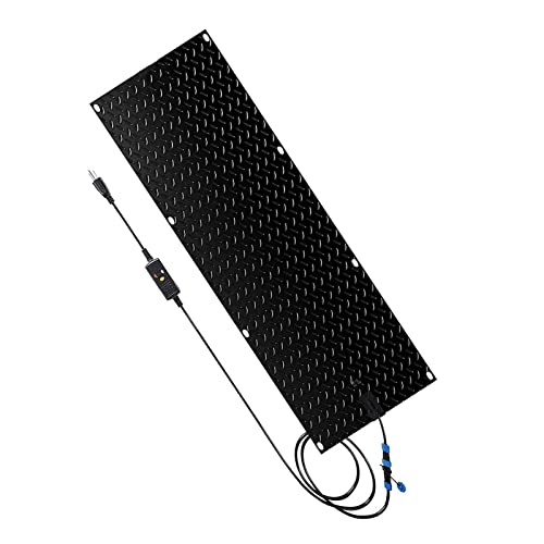 iumLeap Heated Snow Melting Mats for Entrances/Stairs/Walkways, No-Slip Outdoor Snow Ice Melting Mats W/6ft Power Cord for Winter Snow Removal -120V Outdoor Heated Snow Me(1pcs-60x400cm/(20x158in))