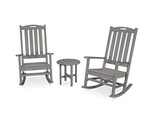 POLYWOOD® Nautical Rocking Chair Set, Slate Grey