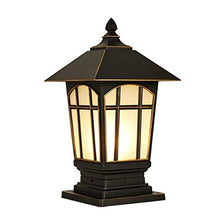 SyLaBy Column Head Lamp, Waterproof Outdoor Door Pillar Lamp Creative Outdoor Courtyard Garden