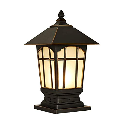 SyLaBy Column Head Lamp, Waterproof Outdoor Door Pillar Lamp Creative Outdoor Courtyard Garden