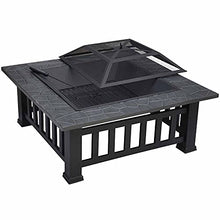 EGBHNJKL Multifunctional Outdoor Barbecue Table Iron Grill Courtyard Villa Fire Pit Backyard Brazier