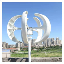 YHYWJHY 5000W 8000W Vertical Axis Wind Turbine 12V 24V48V Windmill Motor Quick Start Home Farm Hybrid Street Light with MPPT Controller Low Starting Speed for Home(Red,12V_8KW)