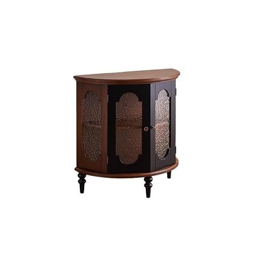 Chicken Couch End Table Porch Semi-Round Table Wall-Mounted Corridor Cabinet Living Room Sofa Side Table Porch Table Corner Tables for Living Room