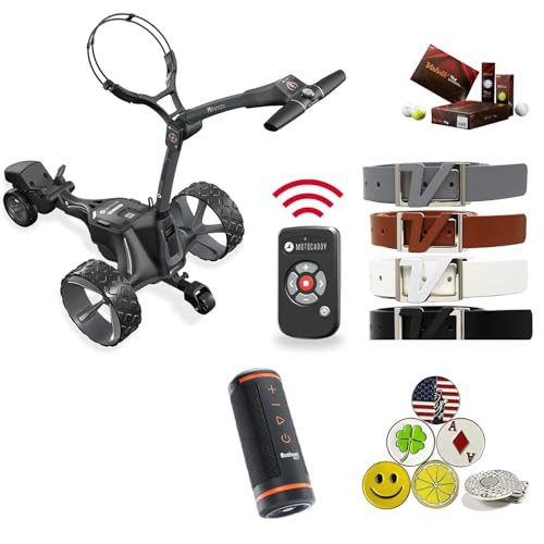 AMBA7 M7 Remote DHC Electric Caddy Cart Bundle Black