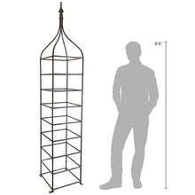 H Potter Garden Obelisk Trellis, 8.75 Ft Tall, Freestanding