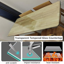 SXKJQER Rectangle/Square Glass Table Top 8mm Thick Tempered GlassRectangle/Square Table Top Glass Dining Table Replacement Glass Table Top, Tempered Glass Protector, with 6 Anti-Slip Pads(100x80cm)