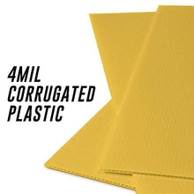18” x 24” Corrugated Plastic Blank Yard Signs – Perfect for Printers, Crafts and Do It Yourself (Yellow, 1000-Pack)
