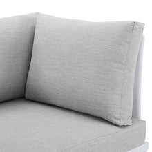 Modway Harmony Outdoor Patio Aluminum Loveseat White Gray