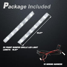 LED Front Bumper Grille Grill Light w/Wiring Harness Kit Plug and Play Compatible with Dodge Ram 1500 Tradesman/Big Horn/Laramie 2019 2020 2021