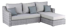 Elle Decor Vallauris Patio Outdoor Furniture Collection, Premium All Weather Wicker, Storage Sectional, Gray