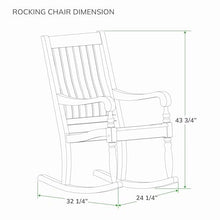 Cambridge Casual Montrose Oversized Rocking Chair Set of 2, Black