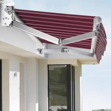 Retractable Awning - Outdoor Sunshade Canopy with Aluminum Bracket for Front Door, Patio, Deck & Garden - UV Protection & Easy Installation