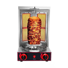 KnoRRs Electric Vertical Broiler, Rotisserie Grills Small Oven Gas Turkish Barbecue 360°Automatic Rotating Grill Universal Kebab Machine for Chicken,Turkey BBQ Grill for Home Party Garden (Full el