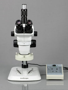 AmScope Digital Trinocular Stereo Zoom Microscope with LED Light and 8MP Camera