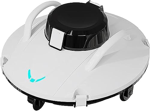KANGJIEM Cordless Pool Vacuum Cleaner, Robotic Pool Cleaner, Self-Parking, with 140 Mins Maximum Runtime, Pool Vacuum for Above/In Ground Flat Pool Up to 1200 Sq Ft