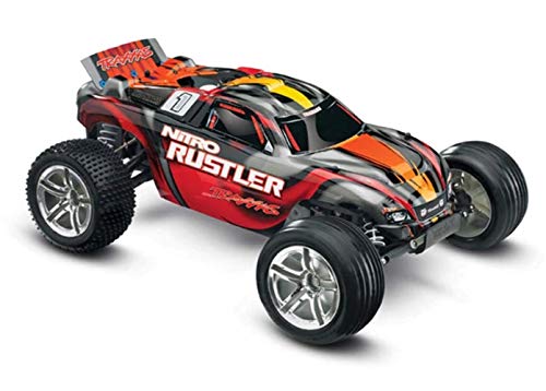 Traxxas Nitro Rustler 2WD Stadium Truck with TQ Radio & TSM 1/10 Scale Red