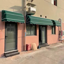 REMYS Manual Telescopic Door Canopy, French Window Awning Green, Outdoor Sunshade/Rain Cover Waterproof, Custom Colors(L 105cm/41.3in(WxH 80x80cm))