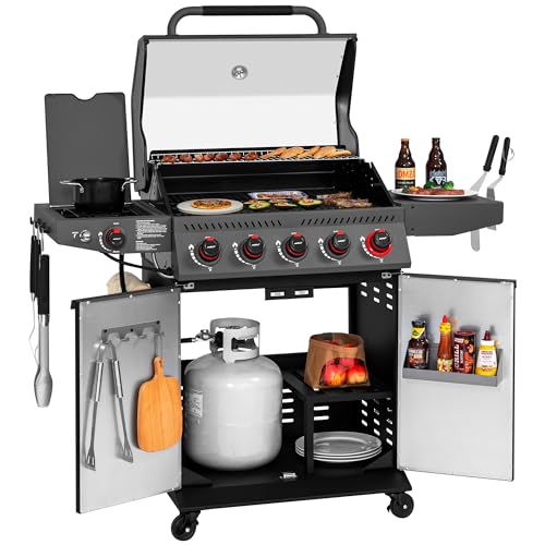 Grills House 5-Burner Propane Cabinet Style Gas Grill GA5407H