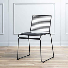 Iron Chair Dining Chair Armchair Office Chair Balcony Outdoor Home Studio Kitchen Breakfast Bar Stool Black/White (Color : Black) Colour:White (Color : White)