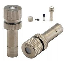 120PCS Brass Misting Nozzles for Cooling System Mister Nozzles Low Pressure, Fog Nozzle Water Mister Sprinkle for Patio Garden Sprayer Irrigation Tool Kit, 6MM Connection (Size : 0.15mm)