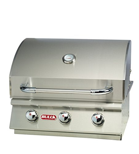 Bull Outdoor Products 69008 LP Steer Premium Drop in Grill, Liquid Propane, Silver