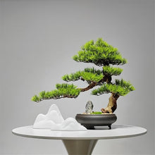 YXIANG56Q Fake Plants Faux Plants Indoor Chinese-Style Artificial Green Bonsai Realistic Fake Decor Bonsai Tree