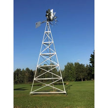 Outdoor Water Solutions 24-Feet Galvanized 3-Legged Aeration System Windmill Silver Galvanized