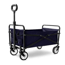 Trolleys, Outdoor Folding Wagon G-Arden Trolley with, Heavy Duty Folding Wagon Cart, for Outdoor Camping and Beach,Ng and Sturdy, Load-Bea100Kg / 220Lbs/Black