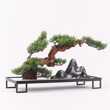 YXIANG56Q Fake Plants Artificial Bonsai Tree Indoor Fake Plants Decor with Ceramic Pots for Home Table Office Desk Bonsai Tree