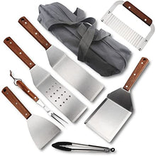 SDVantage 8PCS BBQ Grill Tools Set r - Extra Thick Stainless Steel Fork, Spatula& Tongs - Complete BBQ Accessories in Aluminum Case - Perfect Grill Gifts for Men