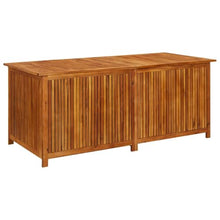 HKPWRBFG Patio Storage Box, Solid Acacia Wood, Outdoor Garden Bench 68.9