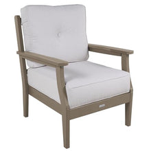 highwood Lehigh 5-Piece Deep Seating Set, with Sunbrella Cushions in Bliss Linen, Woodland Brown Frame