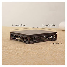YYBOES Plant Pedestal Stand Plant Holder Wooden Vase Base Classical Rectangular Flower Pot Jade Strange Statue Tea Set for Indoor Living Room Decorations Pedestal Stands for Display