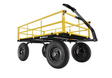 Gorilla Carts Steel Garden Cart, 4-Wheel Yard Cart, 1500 lb Capacity