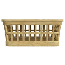 Butler Specialty Company Monhegan Outdoor Teak and Marble Coffee Table - Natural