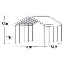 ShelterLogic 12' x 26' SuperMax Heavy Duty Steel Frame Canopy White