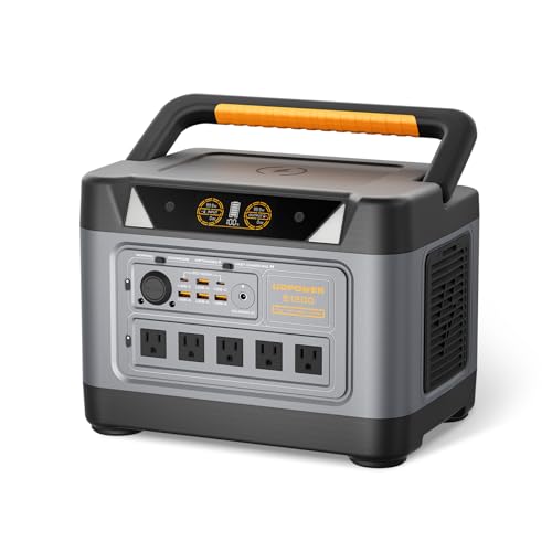 UDPOWER S1200 Portable Power Station 1200W (Surge 1800W), Max 400W Solar Input, UPS, UL2743, for Home RV Emergency, Pure Sine Wave