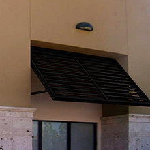 Awntech 3' Bahama (44"-24"-24") Shutter Fixed Awning, Black