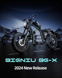 BIGNIU BG-X Electric Bike for Adults 1500W Brushless Motor with 48V/31.5Ah Battery, 34+ MPH Up to 40 Miles Range 20" *5" Fat TireFront/Rear Turn Signal, Dual Suspension Black