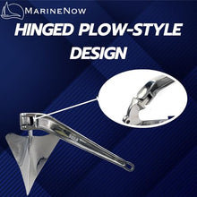 MarineNow Stainless Steel AISI 316 CQR Boat Anchor 33 LBS