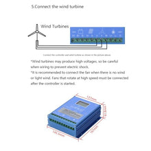 3000W Wind Turbine Generator Kit 12V/24V/48V With Charge Controller + 100W*2 Solar Panel + 12V 100AH Battery + 4000W Inverter Small Household Wind Turbine System Street Lamp Boat Outdoor ( Color : 12V