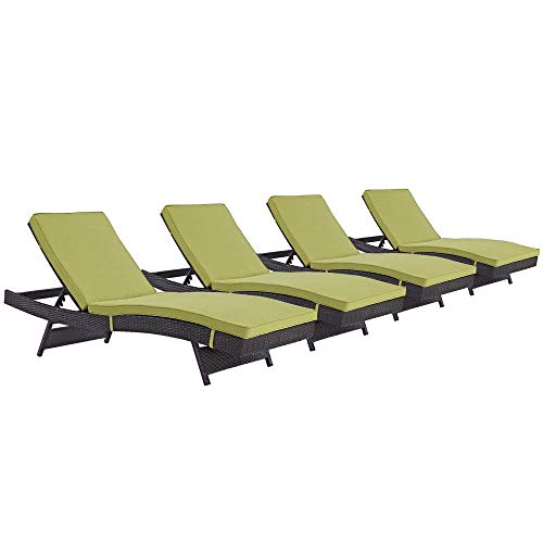 Ergode Convene Outdoor Sectional | Durable Rattan Lounge Chair Set | Weather-Resistant Cushions | Perfect for Patio, Backyard, or Poolside Gatherings